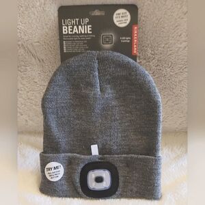 🌺 NWT Kikkerland Light Up Beanie (Gray)(Unisex)